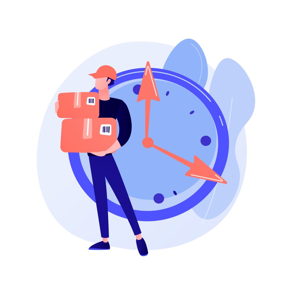 Express courier delivery vector concept metaphor